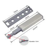 Magnetic Push Latches Cabinet Door Rebounder No Handle Push to Open Cabinet Hardware, Flat Bottom
