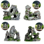Aquarium Aquascape Accessories Resin Fish Tank Wigwam Landscape Decoration, Model A, Model B, Model C, Model D