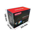 COOLMOON RGB120 5V ARGB Integrated Single Row Multi-Platform CPU Cooler, RGB120