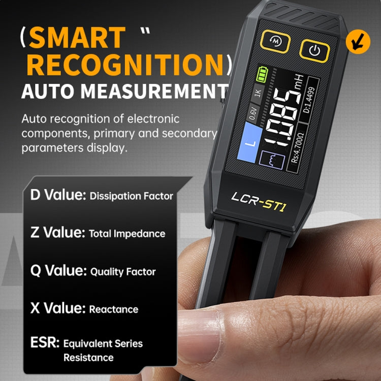 FNIRSI Digital Tweezers Resistor Capacitor Component Test Multimeter