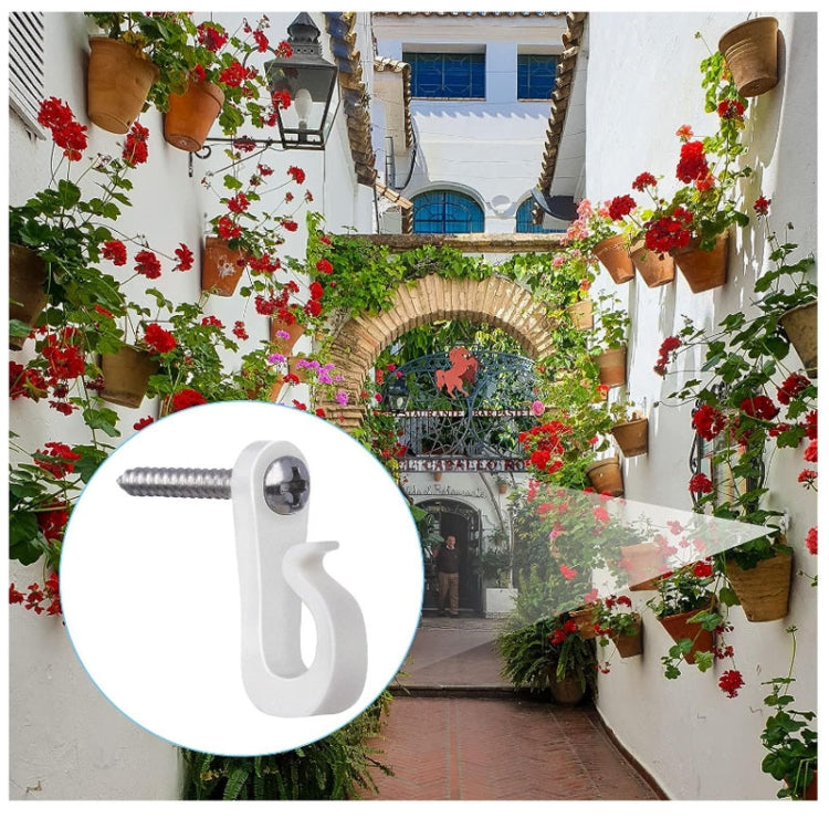 Holiday Lights Hanger Hooks With Phillips Screw For Wire And Led Light, 10pcs /Box, 20pcs /Box, 30pcs /Box, 45pcs /Box