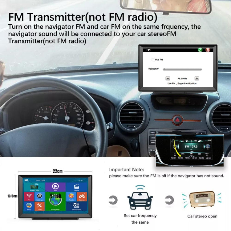 9 Inch 8G/256M Car GPS Navigator With Large Screen Capacitive Bluetooth Map, United States, Canada, Mexico Map, Europe Map, United Kingdom Map, Germany Map, Russia + Ukraine + Belarus Map, Australia Map, South America Map, Middle East Map              ...