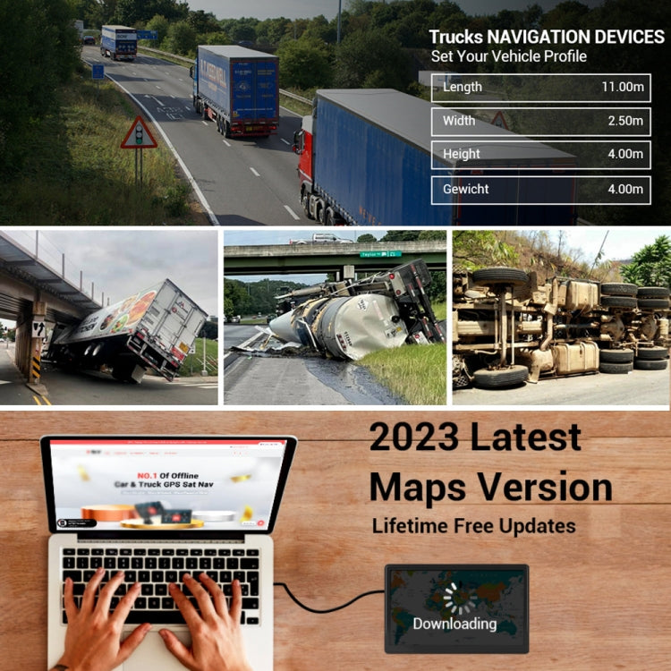 9 Inch 8G/256M Car GPS Navigator With Large Screen Capacitive Bluetooth Map, United States, Canada, Mexico Map, Europe Map, United Kingdom Map, Germany Map, Russia + Ukraine + Belarus Map, Australia Map, South America Map, Middle East Map              ...