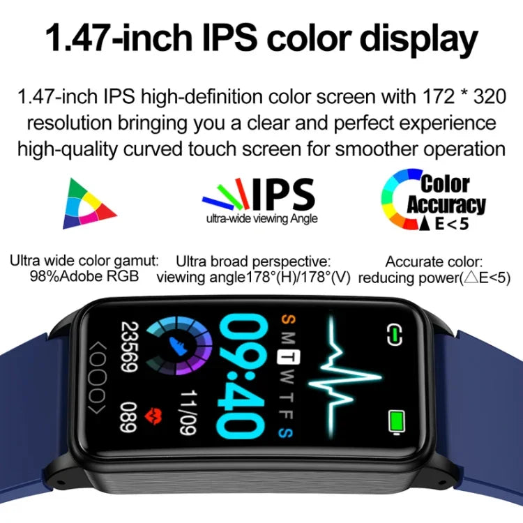 Uric Acid Blood Lipid Noninvasive Blood Sugar Heart Rate Oxygen Temperature Monitoring Smart Healthy Sports Bracelet