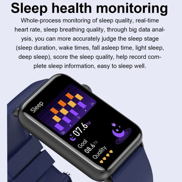Smart Watch Ring ECG Temperature Heart Rate Blood Pressure Health Bluetooth Talking Watch, Black Silicone, Red Silicone, Blue Silicone, Black Leather, Brown Leather
