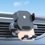 Car Suction Cup Dashboard Automatic Lock Mobile Phone Holder, Glossy Telescopic Base, Glossy Waterfall Base, Brushed Telescopic Base, Brushed Waterfall Base, Black Air Outlet, Orange Air Outlet, Black Telescopic, Orange Telescopic, Black Waterfall     ...