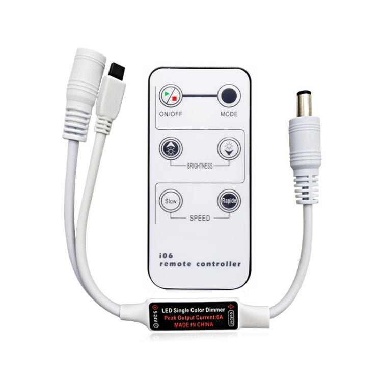 6-Button Single-Color DC Controller Infrared Dimming Light With LED Controller