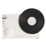 Retro Clock Bluetooth Speaker Rotating Film Wireless Subwoofer Hifi Sound Audio