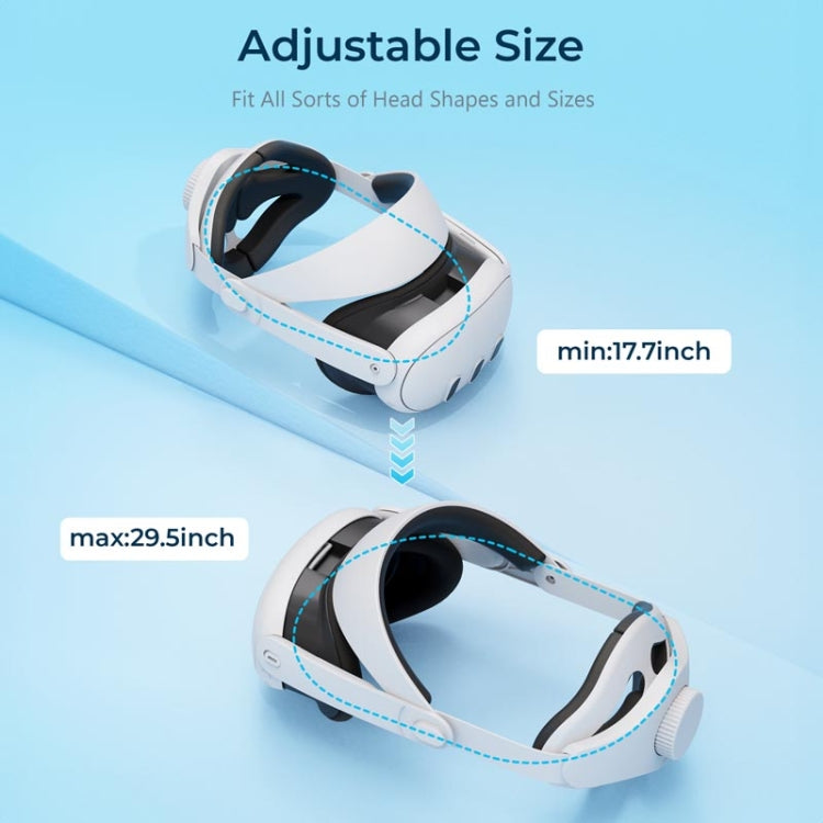 For Meta Quest 3 STARTRC GAMES Elite Headwear Adjustable Balance Gravity Headband Decompression Comfort Accessories, For Meta Quest 3