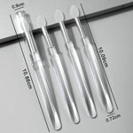 Nail Art Silicone Applicator Sticks Multi-Purpose Dabbing Powder Glitter Eyeshadow Brush Applying Manicure Tool, 2pcs