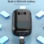 Multifunctional Clip-On Bluetooth Audio Receiver Plug In FM Radio