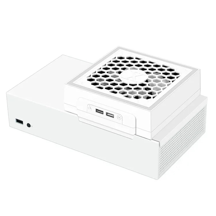 For XBOX Series S Console Side-mounted Cooling Fan RGB Color Light Radiator, For XBOX Series S