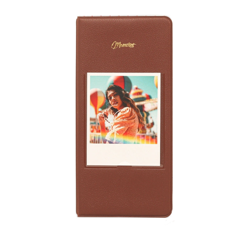 64-Piece 5 Inch Photo Storage Album, White, Black, Light Blue, Brown, Green, Pink, Blue, Purple