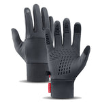 Kyncilor Waterproof Cycling Warm Gloves Two-finger Touch Screen Ultra-soft Velvet Outdoor Gloves, M, L, XL