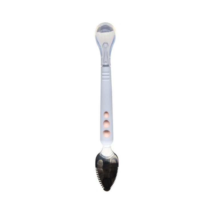 Multi-function Double-head Baby Food Spoon Baby Tableware Fruit Scraper Spoon