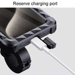 Bicycle Fixed Rotatable Waterproof Cell Phone Navigation Bracket, Handlebar Model, Rearview Mirror Model