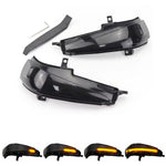 For Honda Civic MK8 Car Dynamic LED Water Flow Turn Signal Rearview Mirror Lights, Yellow Light, Blue Yellow Light