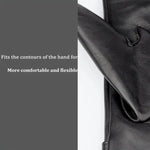 Women Sheepskin Wool Fleece Lined Windproof Warm Gloves Touchscreen Thick Snow Driving Gloves, S, M, L, XL