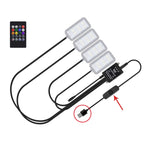 Eight-Color LED Voice Control Car Music Rhythm Atmosphere Light, 5V USB Remote Control, 5V USB APP, 5V USB APP + Remote Control, 5V USB With Switch Remote Control, 5V USB With Switch APP, 5V USB With Switch APP + Remote Control                         ...
