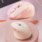 Inphic DR801 2.4G+Bluetooth 5.0/4.0 Wireless Mouse USB Tri-Mode Mute Rechargeable Girls Office Home Gaming Mouse