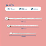 100pcs /Pack Silicone Ties Multi-Use Food Bag Clip Data Cable Winder Organizer, 15cm Black, 15cm White