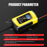 FOXSUR 12V8A SUV Car Motorcycle Intelligent Repair Type Lead-acid Battery Charger, EU Plug, US Plug, UK Plug