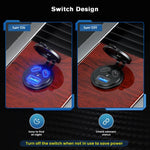 Kewig P22A 12-24V Vehicle Motorcycle Boat Modified Dual PD+QC3.0 3-Port Car Charger With Switch, With Terminal