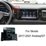For Skoda Left Driving Car Special Mobile Phone Navigation Bracket Base, 13-15 Superb, 13-19 Octavia+Spaceback/Double Flash Outer Frame Arc Edge, 15-17 Fabia, 15-22 Octavia, 16-23 Superb, 17-21 Kodiaq/GT, 18-22 Koroc, 18-23 Kamiq                       ...