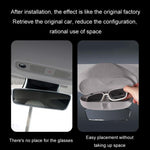 For Tesla Suede Leather Glasses Storage Box, 2024 Model 3 Beige, 2024 Model 3 Black, Model Y Beige, Model Y Black, Model 3 Beige, Model 3 Black
