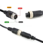 Car Camera Adapter Connector Wire 50cm, 4 Pin Aviation Female To RCA Female DC Male, 4 Pin Aviation Female To RCA Female DC Female, 4 Pin Aviation Female To RCA Male DC Male, 4 Pin Aviation Male To RCA Female DC Male                                    ...