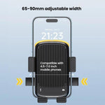 Bicycle and Motorcycle Phone Holder with Hidden Silicone Strap, Handbar, Rearview Mirror