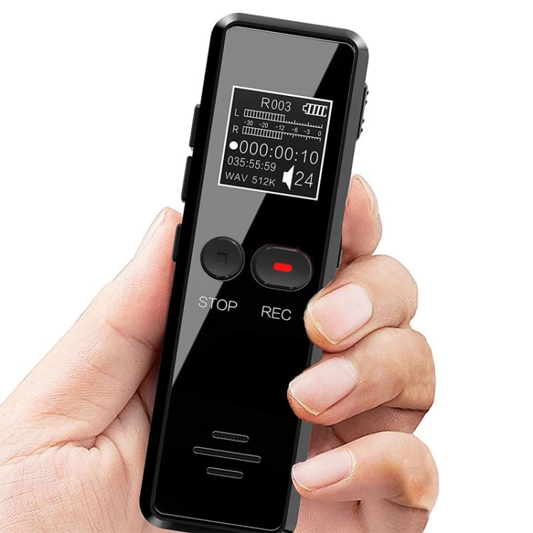 0.9-inch LCD Screen Interview Mini HD Recorder USB Charging MP3 Player, 8GB, 16GB, 32GB, 64GB