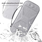 For Nintendo Switch 2 Game Console Storage Bag EVA Fabric Handbag, X-Pattern Gray, X-Pattern Black