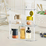 Three-Layer Acrylic Corner Storage Table For Living Room And Study