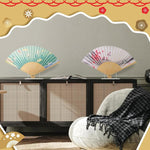 Acrylic Folding Fan Display Stand, 2pcs /Pack, 3pcs /Pack