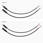 Mono Cable 2Pin AUX Single Head Cable Speaker Audio Power Cord Audio Cord, Length: 25cm, 2.5mm Male, 2.5mm Female, 3.5mm Male, 3.5mm Female