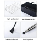 Air Fryer Accessories Set Airfryer Mold Liner Reusable Oven Grill Baking Rack, 20 In 1, 22 In 1, 25 In 1