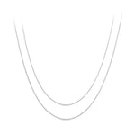 S925 Sterling Silver Platinum-Plated Snake Bone Basic Necklace, S Thickness 0.08cm