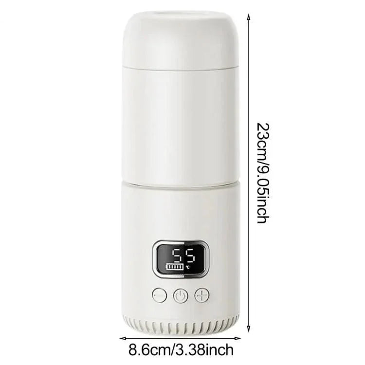 Portable Wireless Baby Bottle Warmer 400ml Adjustable Temperature Travel Thermos, Type-C Fast Charging, CT01 10000 mAh, CT01 18000 mAh