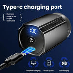 Portable Electric Shaver for Men with LCD Display – Travel-Friendly Mini Shaver, USB Type-C Fast Charging, Waterproof & Washable Design, 6-blade Head Dark Metallic Gray, Floating Blade Dark Metallic Gray, 6-blade Head Black, Floating Blade Black
