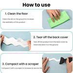 12pcs /Pack PEVA Self-Adhesive Glow-in-the-Dark Anti-Slip Stickers for Bathroom, Stairs, Floor, Strip 2x20cm, Strip 2x38cm, S-shape 1.3x18cm, Round 8cm, Round 10cm, Flower 8cm, Flower 10cm, Conch