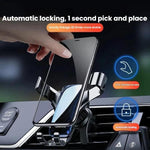 Leeioo Gravity Linkage Air Outlet Clip-on Car Mobile Phone Holder