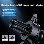 Leeioo Gravity Linkage Air Outlet Clip-on Car Mobile Phone Holder