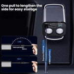 120W 1 To 2 Retractable USB Car Fast Charging Charger With Cigarette Lighter