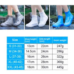 Thickened Wear-Resistant Waterproof Silicone Rain Shoe Cover, S 31-33, M 34-36, L 37-39, XL 40-42, XXL 43-45
