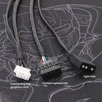 Lighting Cable Content Upload Cable for COLORFUL RTX3090TI / RTX4080 / RTX4070TI / RTX4070 / RTX4090TI / RTX4090, Lighting Cable Content Upload