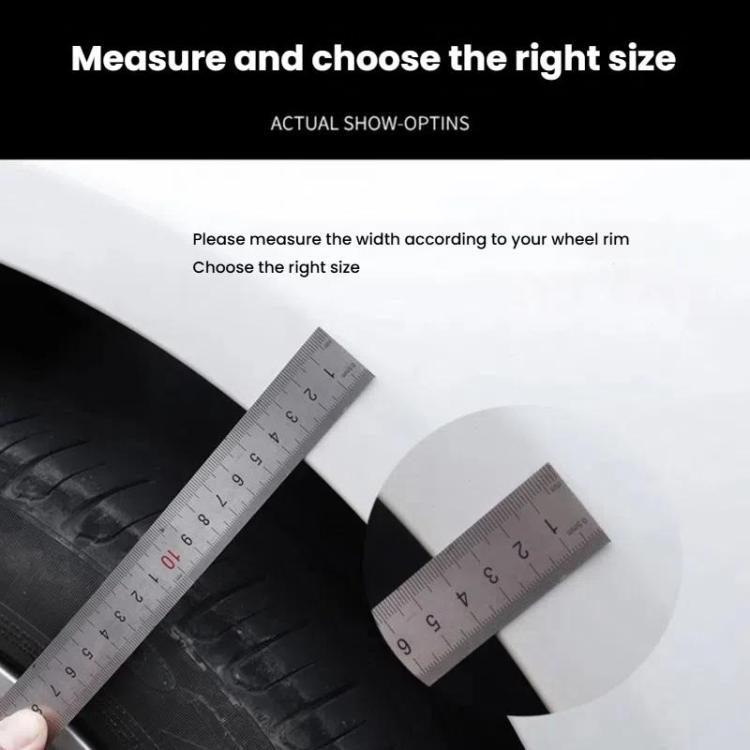 Self-Adhesive Car Wheel Arch Trim Protective Strip Anti-Scratch Guard for Vehicle Door Edge Length 1.5m, 4.5cm Wide Black, 4.5cm Wide Carbon Fiber, 3.5cm Wide Black, 3.5cm Wide Carbon Fiber