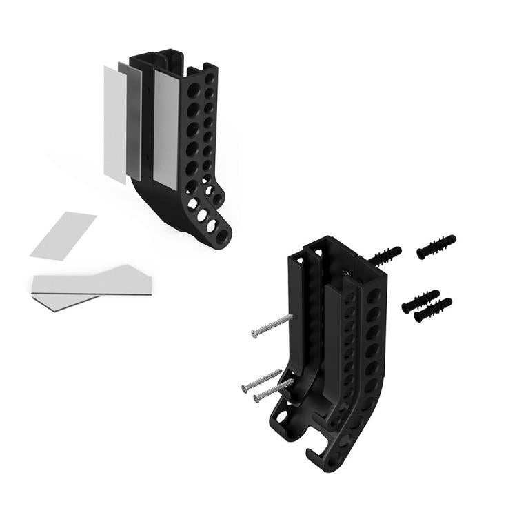 Wall-Mounted Battery Organizer Holds 10 AA & 10 AAA Batteries Space-Saving Battery Storage Rack