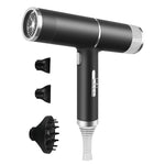 T-Shaped Hair Dryer with Smart Inverter Technology High-Power Blow Dryer for Home & Salon Use, EU Plug, EU Plug With 3 Nozzles, US Plug, US Plug With 3 Nozzles, UK Plug, UK Plug With 3 Nozzles