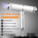 T-Shaped Hair Dryer with Smart Inverter Technology High-Power Blow Dryer for Home & Salon Use, EU Plug, EU Plug With 3 Nozzles, US Plug, US Plug With 3 Nozzles, UK Plug, UK Plug With 3 Nozzles